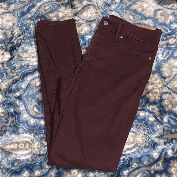 Levi's Denim - burgundy 311 shaping skinny levi’s jeans ❤️
